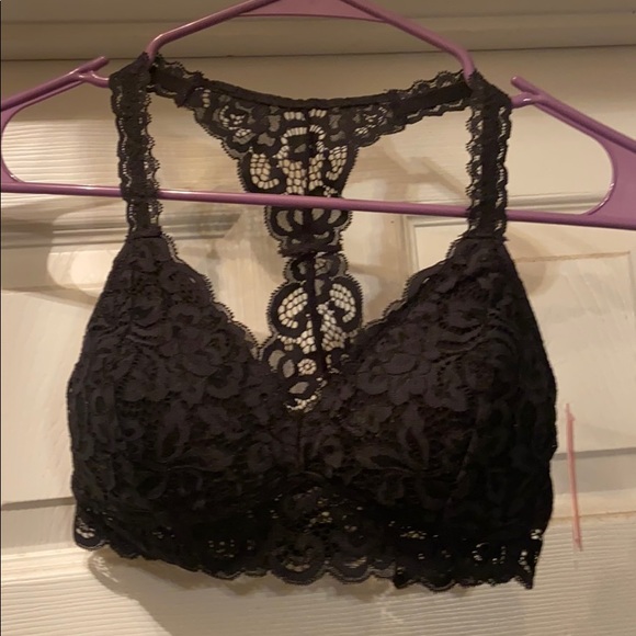 (2) Xhilaration Push up Racerback Lace Bralette BK - Picture 6 of 8